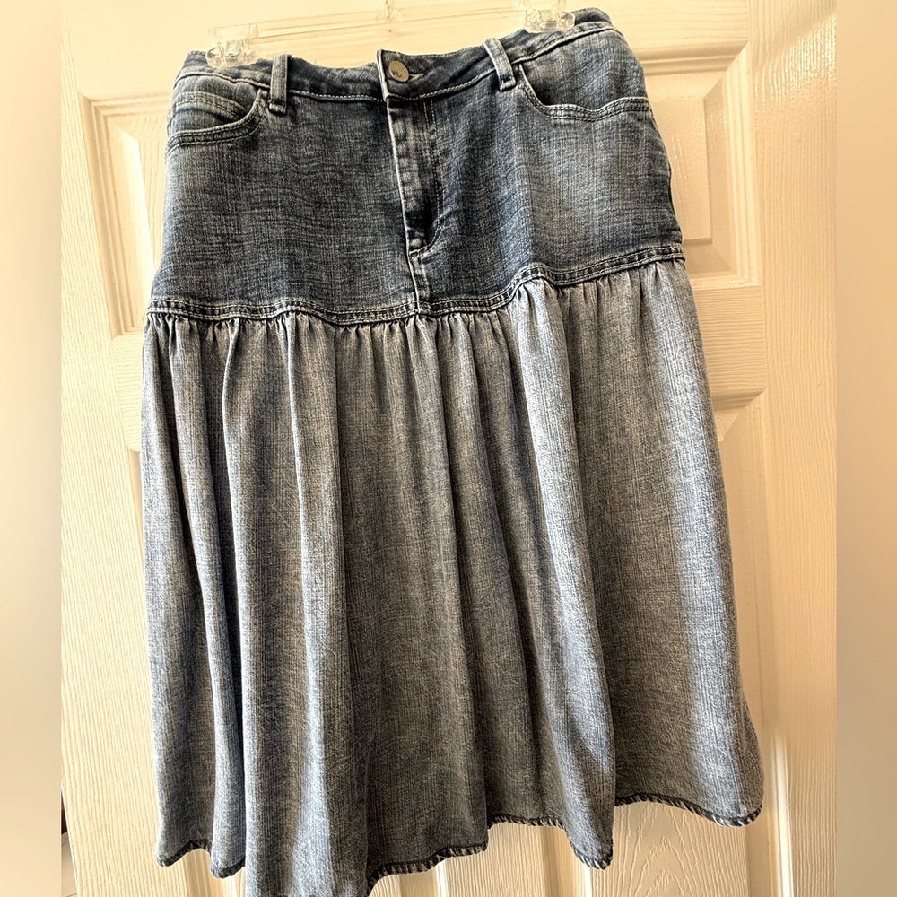 NWOT Washlab denim skirt size 28